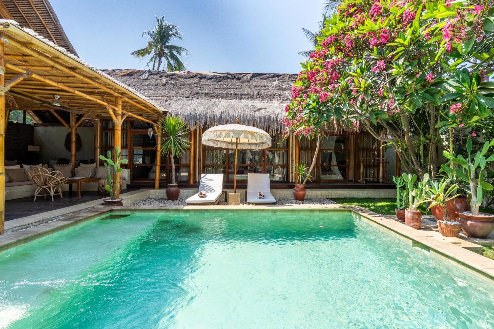 Villa Burung Gili Air Authentic 3-Bedroom Bamboo Villa With Private Pool 外观 照片