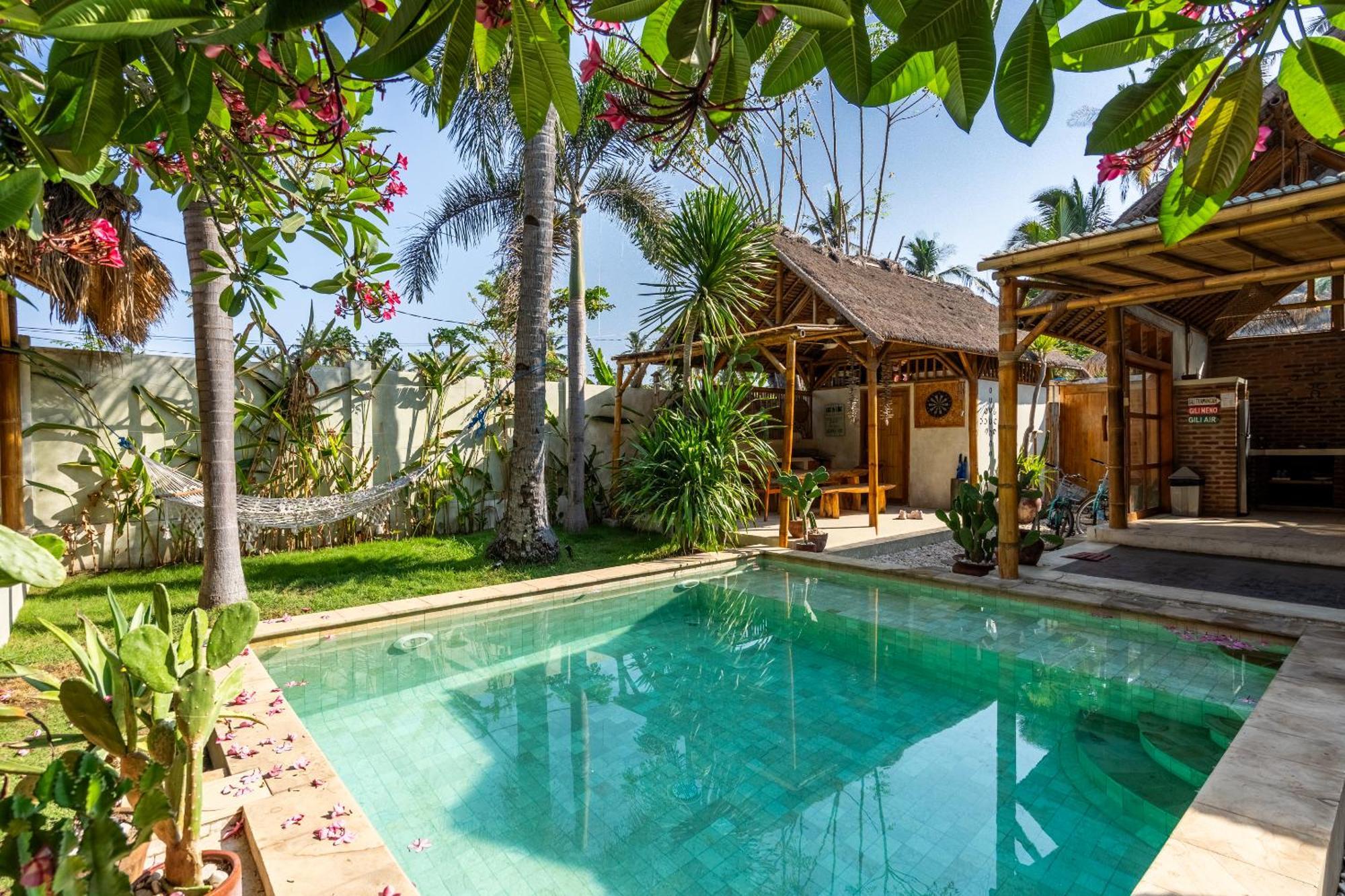 Villa Burung Gili Air Authentic 3-Bedroom Bamboo Villa With Private Pool 外观 照片