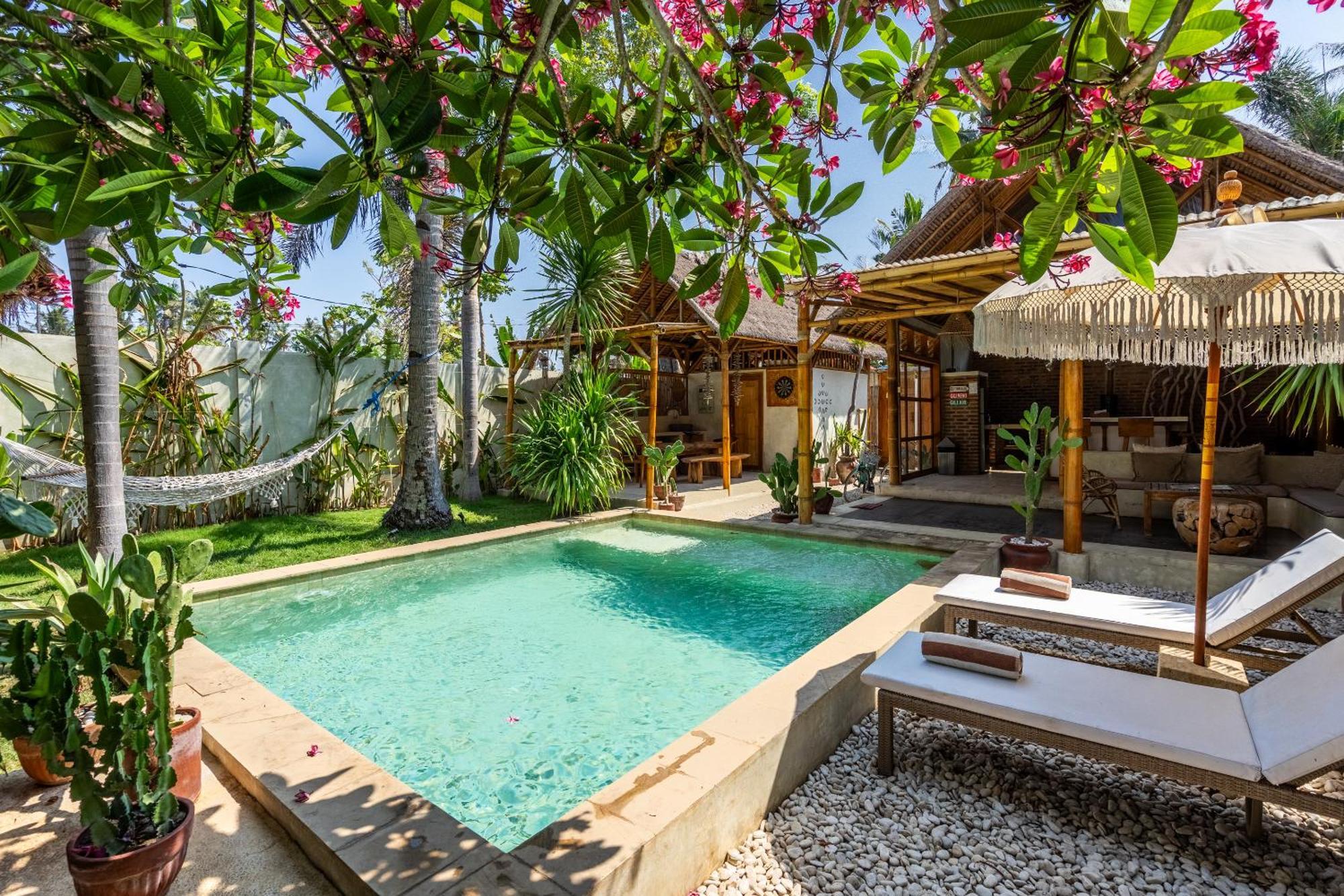 Villa Burung Gili Air Authentic 3-Bedroom Bamboo Villa With Private Pool 外观 照片