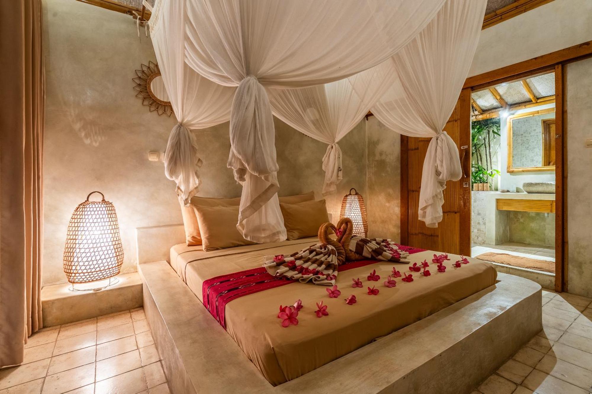 Villa Burung Gili Air Authentic 3-Bedroom Bamboo Villa With Private Pool 外观 照片