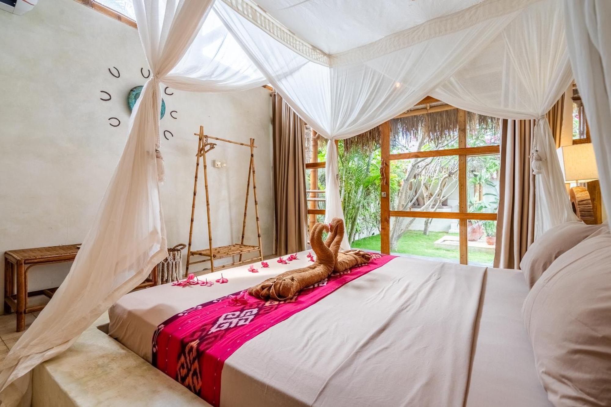 Villa Burung Gili Air Authentic 3-Bedroom Bamboo Villa With Private Pool 外观 照片